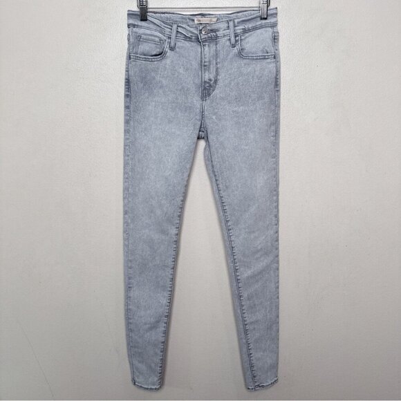 Levi's Womens 26 720 High Rise Super Skinny Jeans Grey Wash - Picture 2 of 16